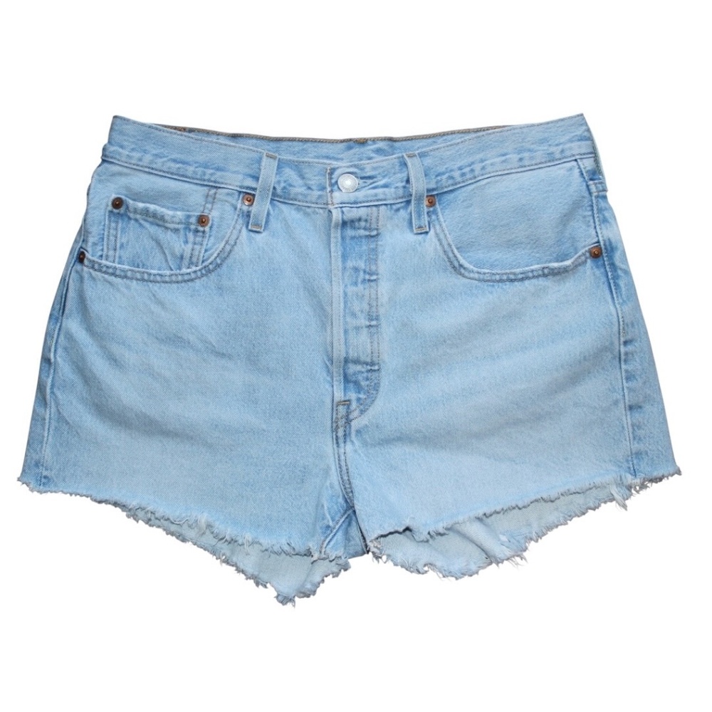 Levi's Women's Light Wash 501 High Rise Jean Shorts Size 30
